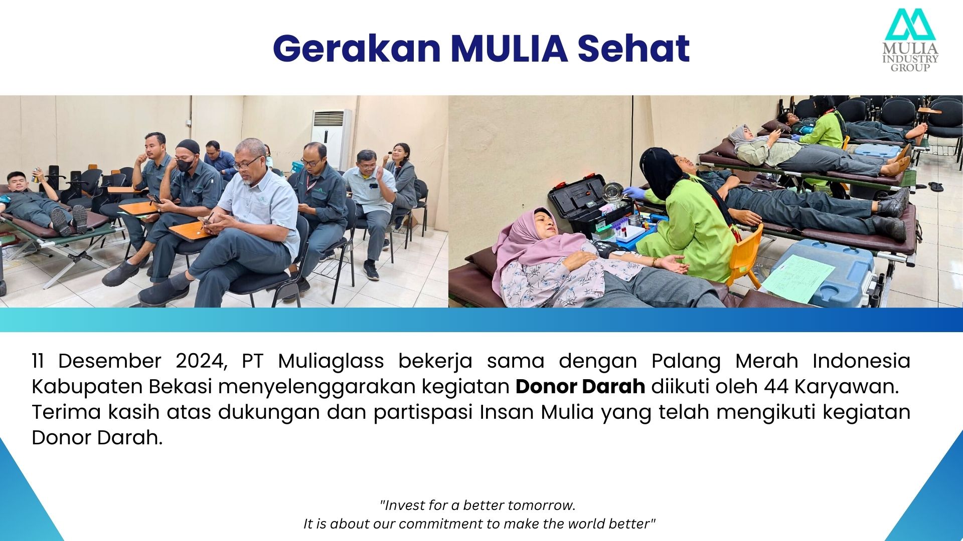 Gerakan MULIA Sehat: Donor Darah